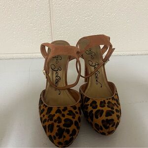 Sergio Zelcer Leopard Print Fur Women's Shoes — MINT